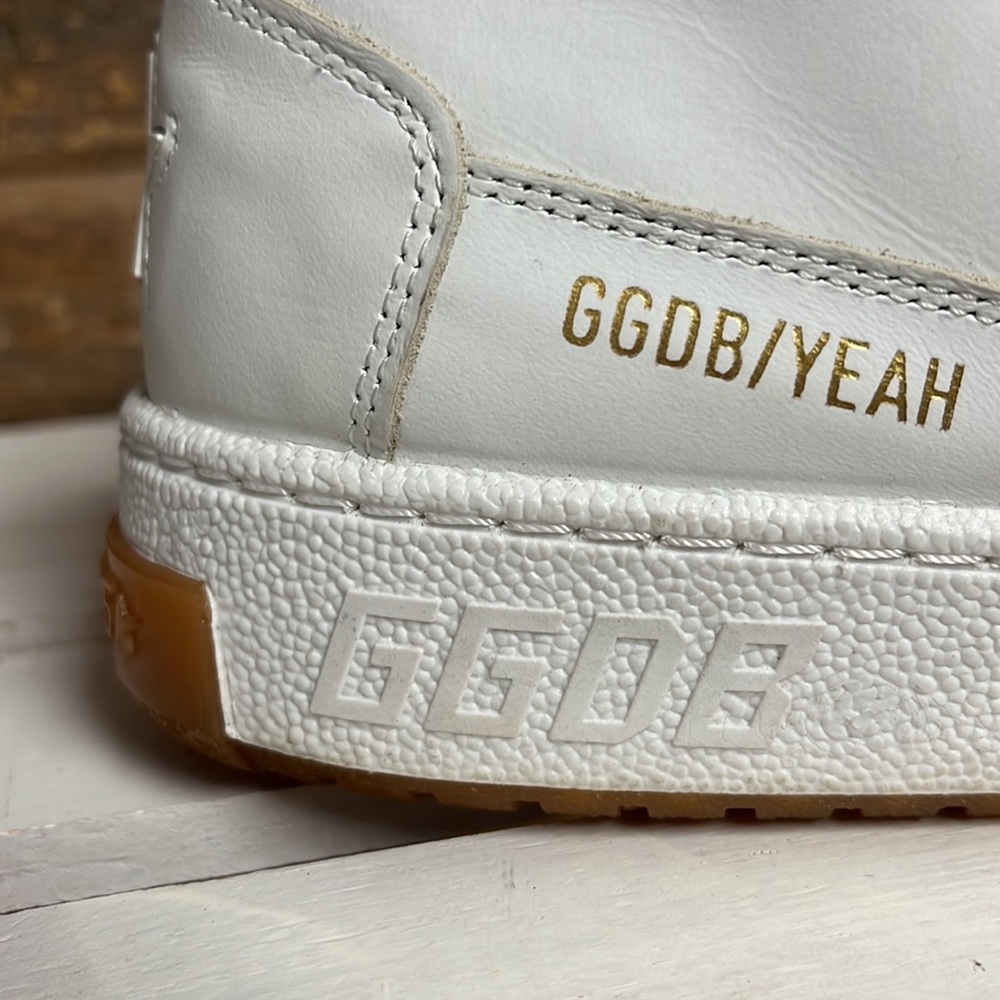 Golden Goose Yeah White Leather Sneakers Size EU 42 EUC - Picture 5 of 15